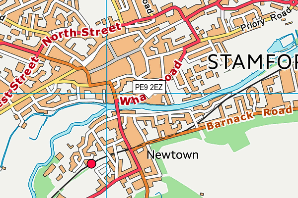 PE9 2EZ map - OS VectorMap District (Ordnance Survey)