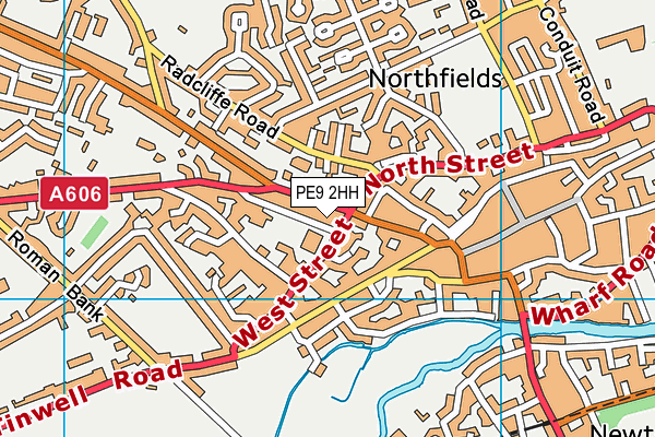 PE9 2HH map - OS VectorMap District (Ordnance Survey)