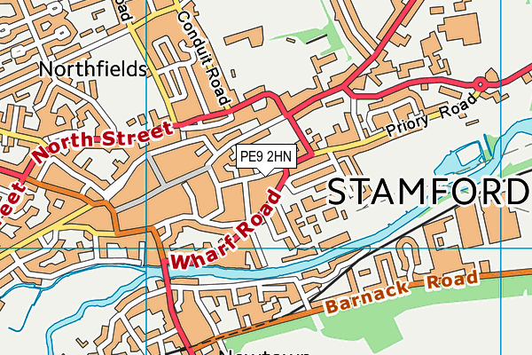 PE9 2HN map - OS VectorMap District (Ordnance Survey)