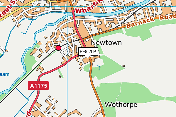 PE9 2LP map - OS VectorMap District (Ordnance Survey)