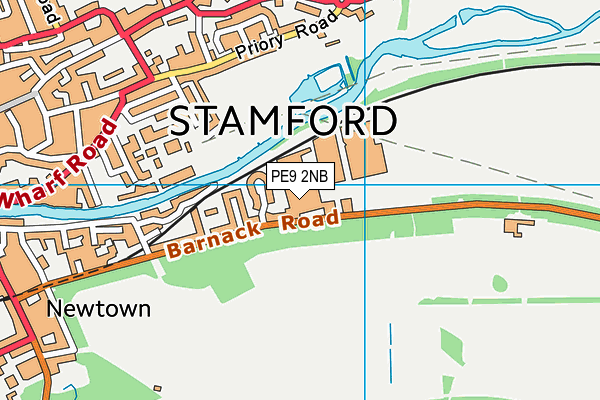 PE9 2NB map - OS VectorMap District (Ordnance Survey)