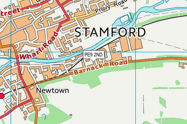 PE9 2ND map - OS VectorMap District (Ordnance Survey)
