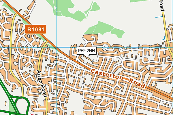 PE9 2NH map - OS VectorMap District (Ordnance Survey)