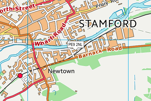 PE9 2NL map - OS VectorMap District (Ordnance Survey)