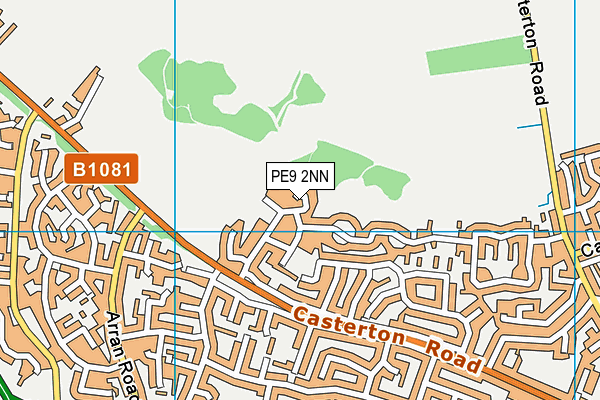 PE9 2NN map - OS VectorMap District (Ordnance Survey)