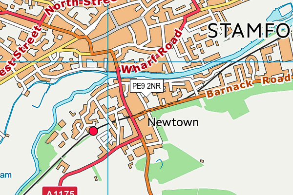 PE9 2NR map - OS VectorMap District (Ordnance Survey)