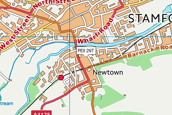 PE9 2NT map - OS VectorMap District (Ordnance Survey)