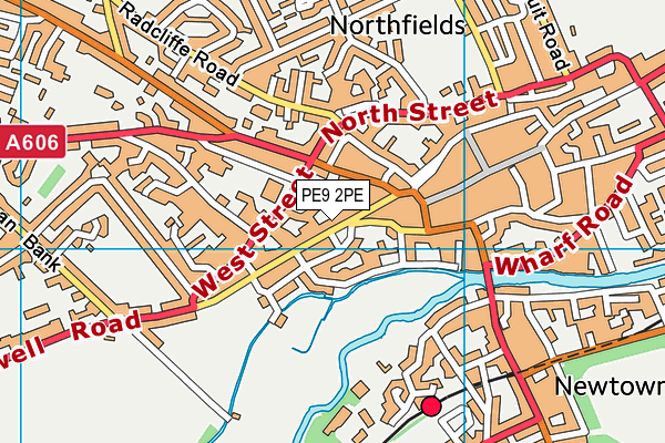 PE9 2PE map - OS VectorMap District (Ordnance Survey)