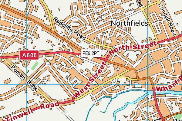 PE9 2PT map - OS VectorMap District (Ordnance Survey)