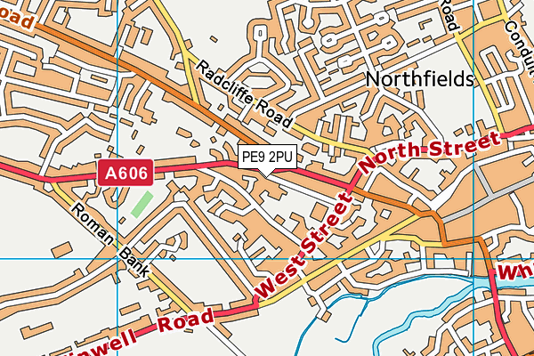 PE9 2PU map - OS VectorMap District (Ordnance Survey)