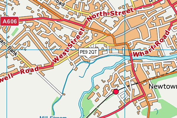 PE9 2QT map - OS VectorMap District (Ordnance Survey)