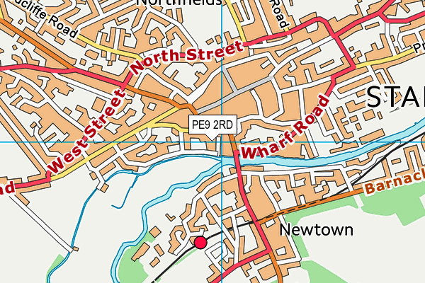 PE9 2RD map - OS VectorMap District (Ordnance Survey)