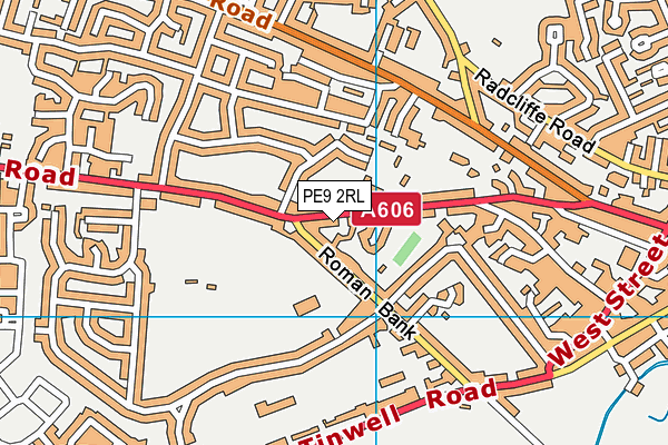 PE9 2RL map - OS VectorMap District (Ordnance Survey)