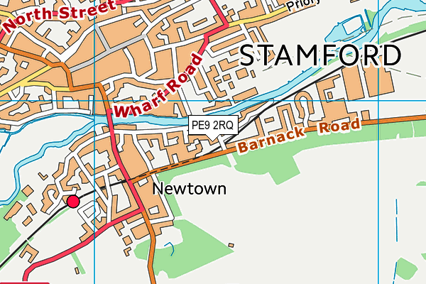 PE9 2RQ map - OS VectorMap District (Ordnance Survey)