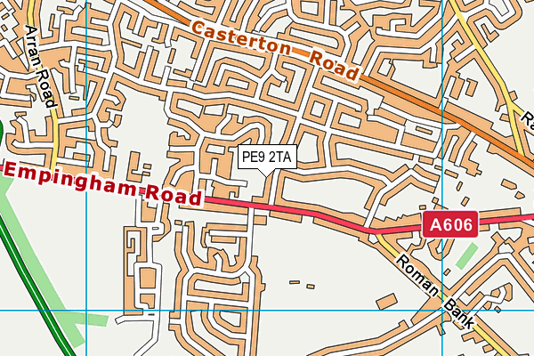 PE9 2TA map - OS VectorMap District (Ordnance Survey)