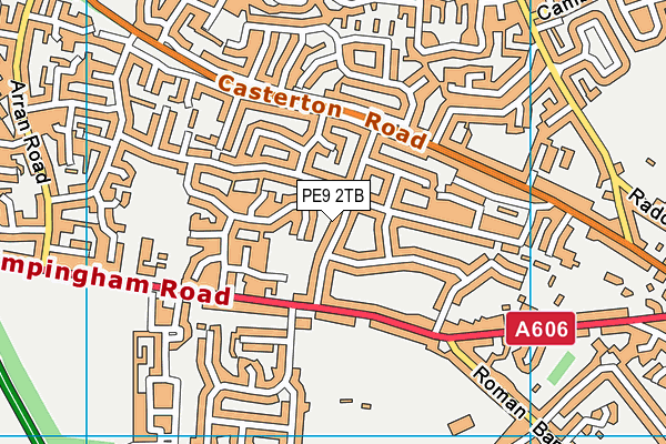 PE9 2TB map - OS VectorMap District (Ordnance Survey)