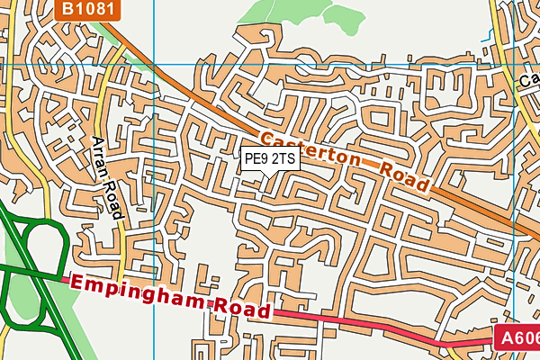 PE9 2TS map - OS VectorMap District (Ordnance Survey)