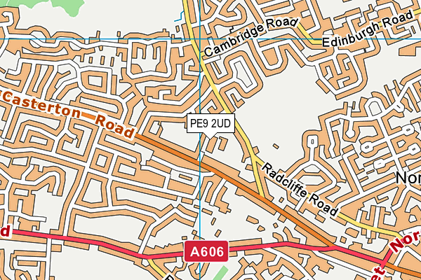 PE9 2UD map - OS VectorMap District (Ordnance Survey)