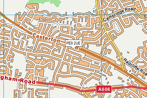 PE9 2UE map - OS VectorMap District (Ordnance Survey)