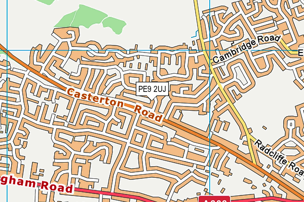 PE9 2UJ map - OS VectorMap District (Ordnance Survey)