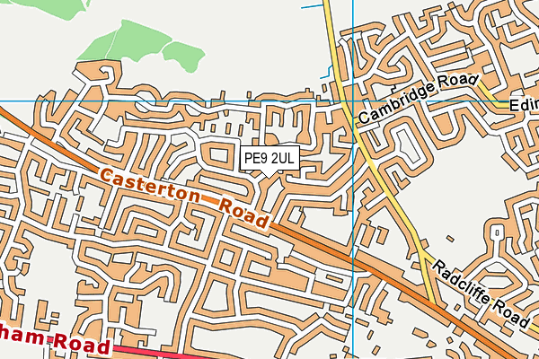 PE9 2UL map - OS VectorMap District (Ordnance Survey)