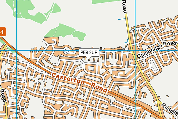 PE9 2UP map - OS VectorMap District (Ordnance Survey)