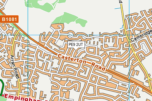 PE9 2UT map - OS VectorMap District (Ordnance Survey)