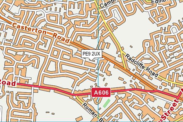 PE9 2UX map - OS VectorMap District (Ordnance Survey)