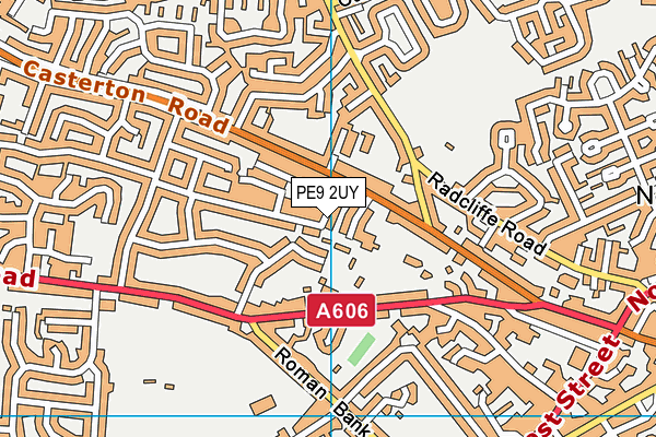 PE9 2UY map - OS VectorMap District (Ordnance Survey)