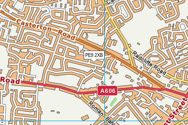 PE9 2XB map - OS VectorMap District (Ordnance Survey)