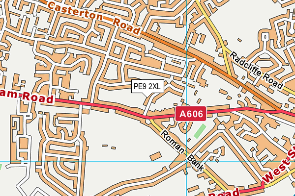 PE9 2XL map - OS VectorMap District (Ordnance Survey)