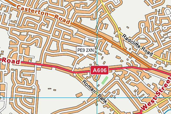 PE9 2XN map - OS VectorMap District (Ordnance Survey)