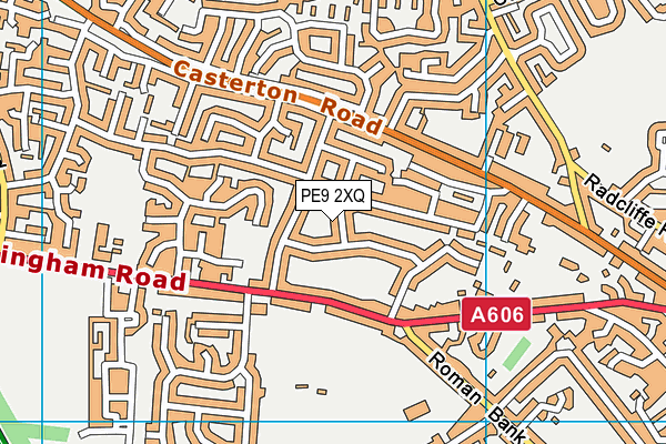 PE9 2XQ map - OS VectorMap District (Ordnance Survey)