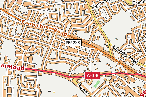 PE9 2XR map - OS VectorMap District (Ordnance Survey)