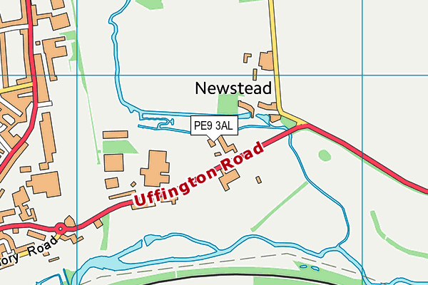 PE9 3AL map - OS VectorMap District (Ordnance Survey)