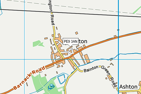 PE9 3AN map - OS VectorMap District (Ordnance Survey)