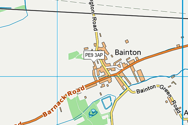 PE9 3AP map - OS VectorMap District (Ordnance Survey)