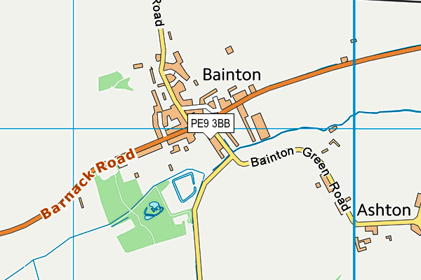 PE9 3BB map - OS VectorMap District (Ordnance Survey)