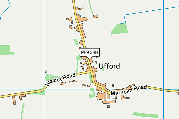 PE9 3BH map - OS VectorMap District (Ordnance Survey)