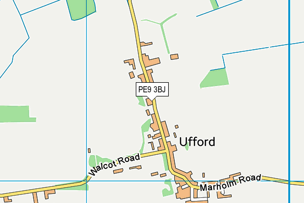 PE9 3BJ map - OS VectorMap District (Ordnance Survey)