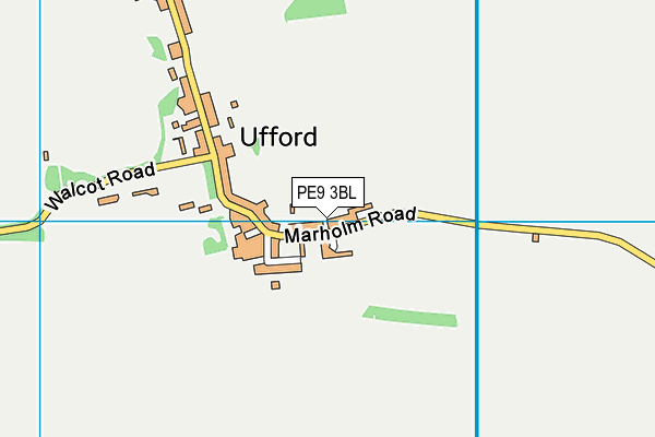 PE9 3BL map - OS VectorMap District (Ordnance Survey)