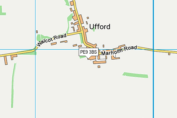 PE9 3BS map - OS VectorMap District (Ordnance Survey)