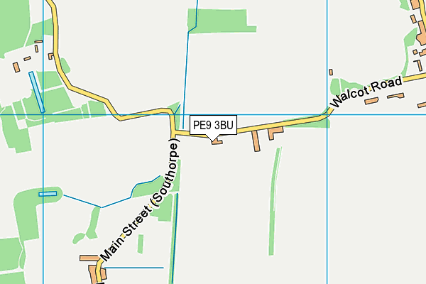 PE9 3BU map - OS VectorMap District (Ordnance Survey)