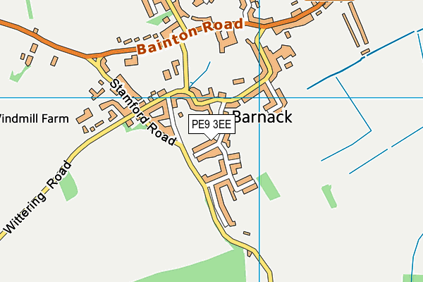 PE9 3EE map - OS VectorMap District (Ordnance Survey)