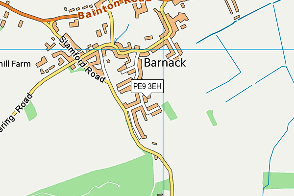 PE9 3EH map - OS VectorMap District (Ordnance Survey)