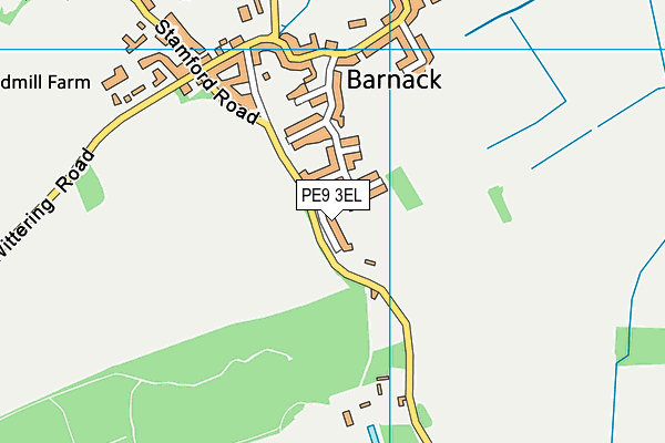 PE9 3EL map - OS VectorMap District (Ordnance Survey)