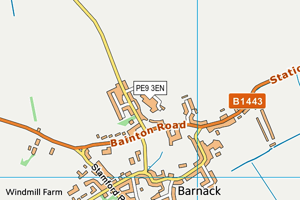 PE9 3EN map - OS VectorMap District (Ordnance Survey)