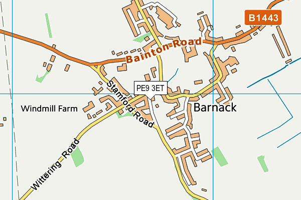 PE9 3ET map - OS VectorMap District (Ordnance Survey)