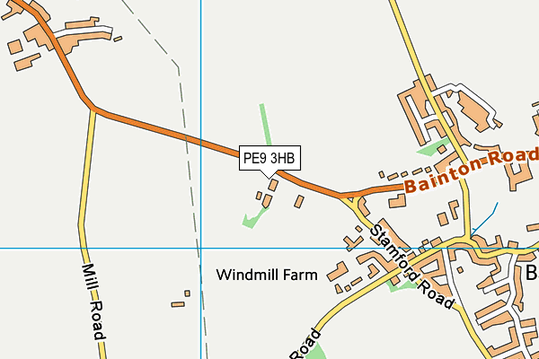 PE9 3HB map - OS VectorMap District (Ordnance Survey)