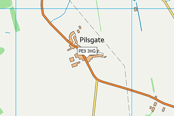 PE9 3HG map - OS VectorMap District (Ordnance Survey)